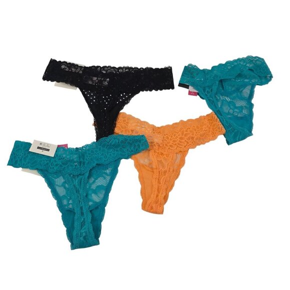 No Boundaries 4 Pack Lace Micro Thong Panties – Size Small (3-5) NWT - Picture 2 of 14